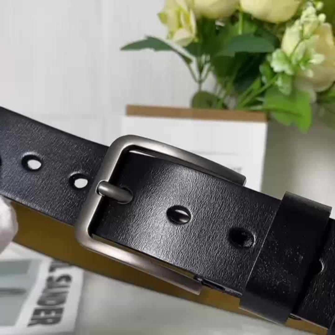 Colton Leather Belt with Pin Buckle