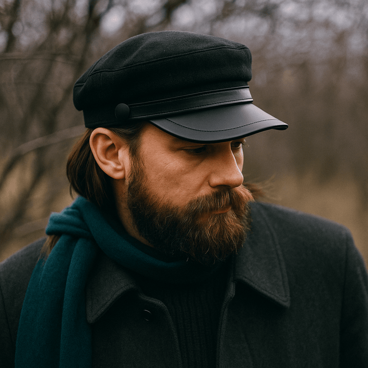 Corsica Felt Fisherman Cap with Leather Brim