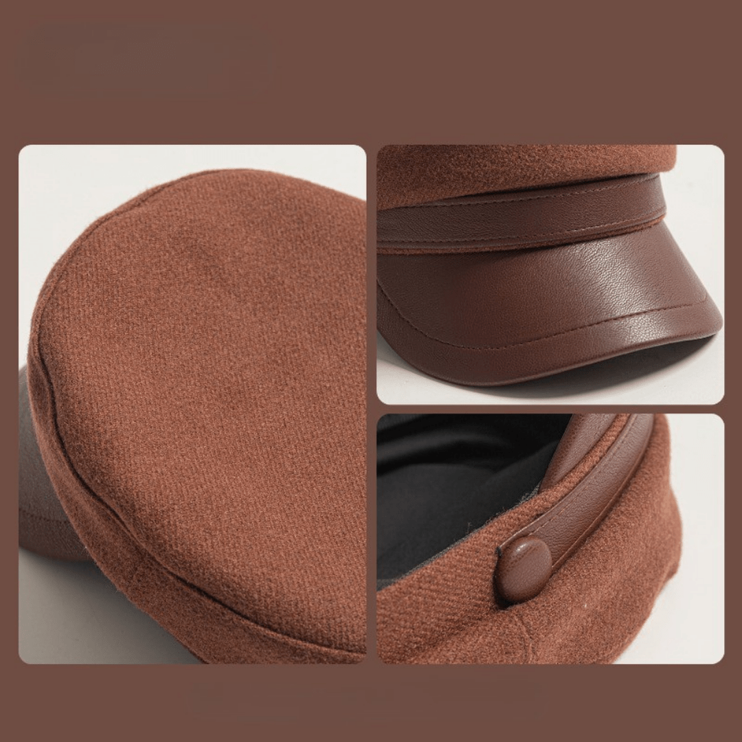 Corsica Felt Fisherman Cap with Leather Brim