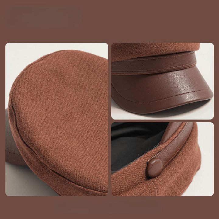 Corsica Felt Fisherman Cap with Leather Brim
