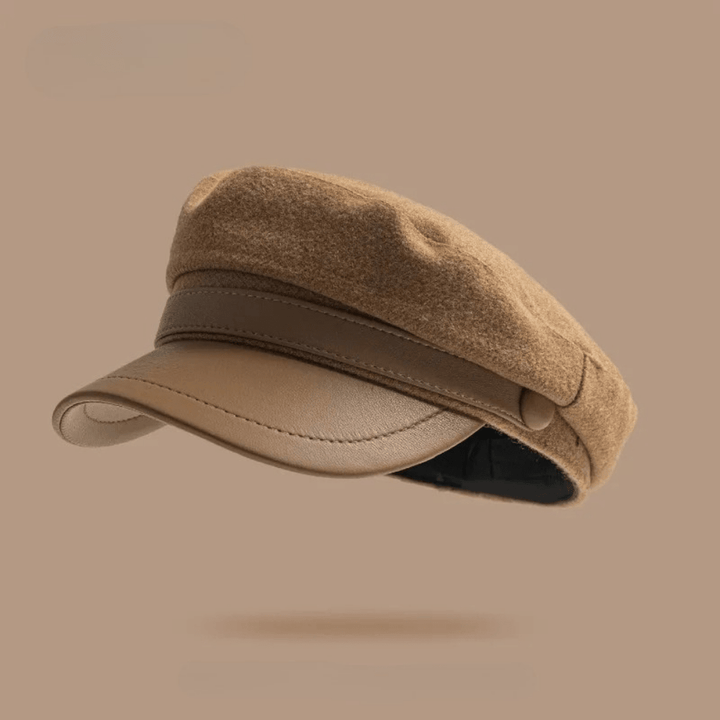 Corsica Felt Fisherman Cap with Leather Brim