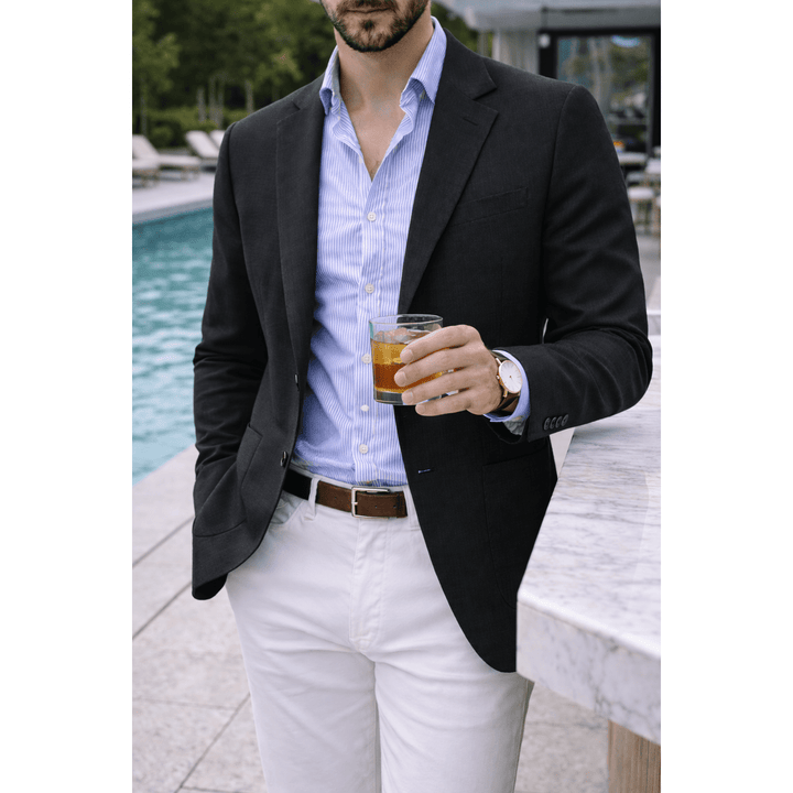 Cranbourne Knit Blazer with Soft Shoulder
