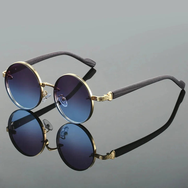 Delancey Round-Frame Sunglasses with Gradient Lenses