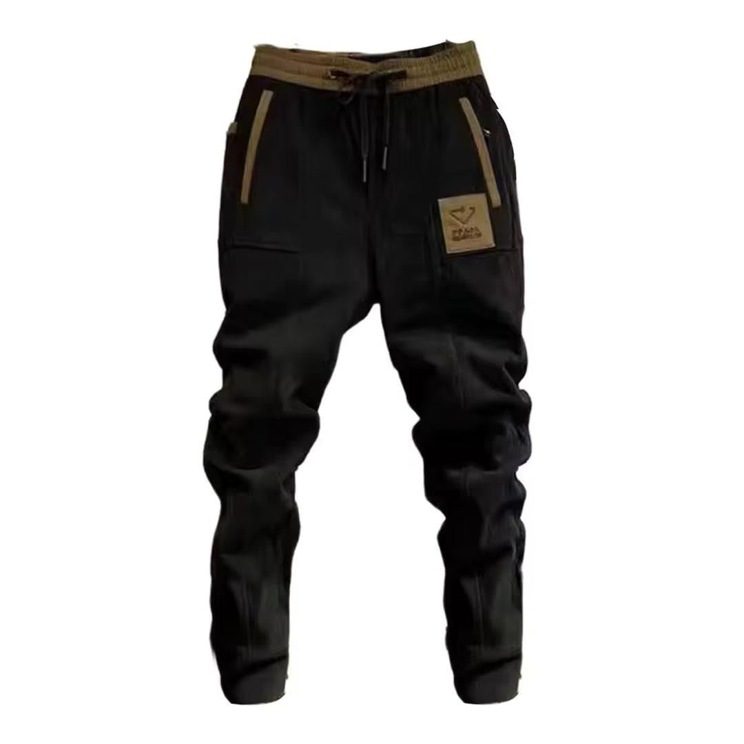 Denholm Corduroy Cargo Joggers with Cuffed Ankle