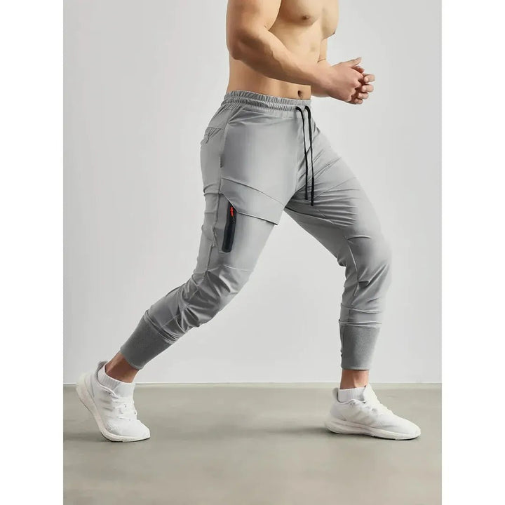 Denholm Stretch Jogger Pants with Ribbed Cuffs