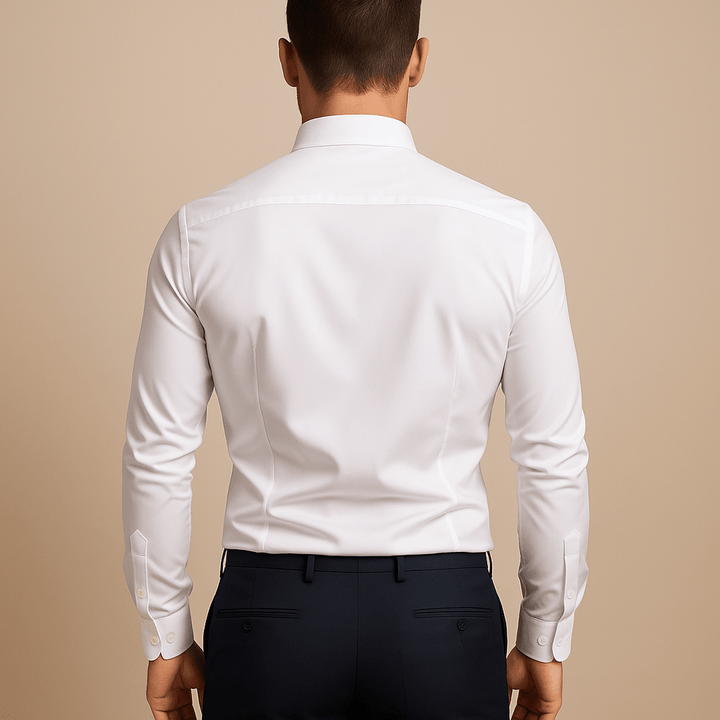 Ellery Slim-Fit Shirt with Contrast Collar Trim