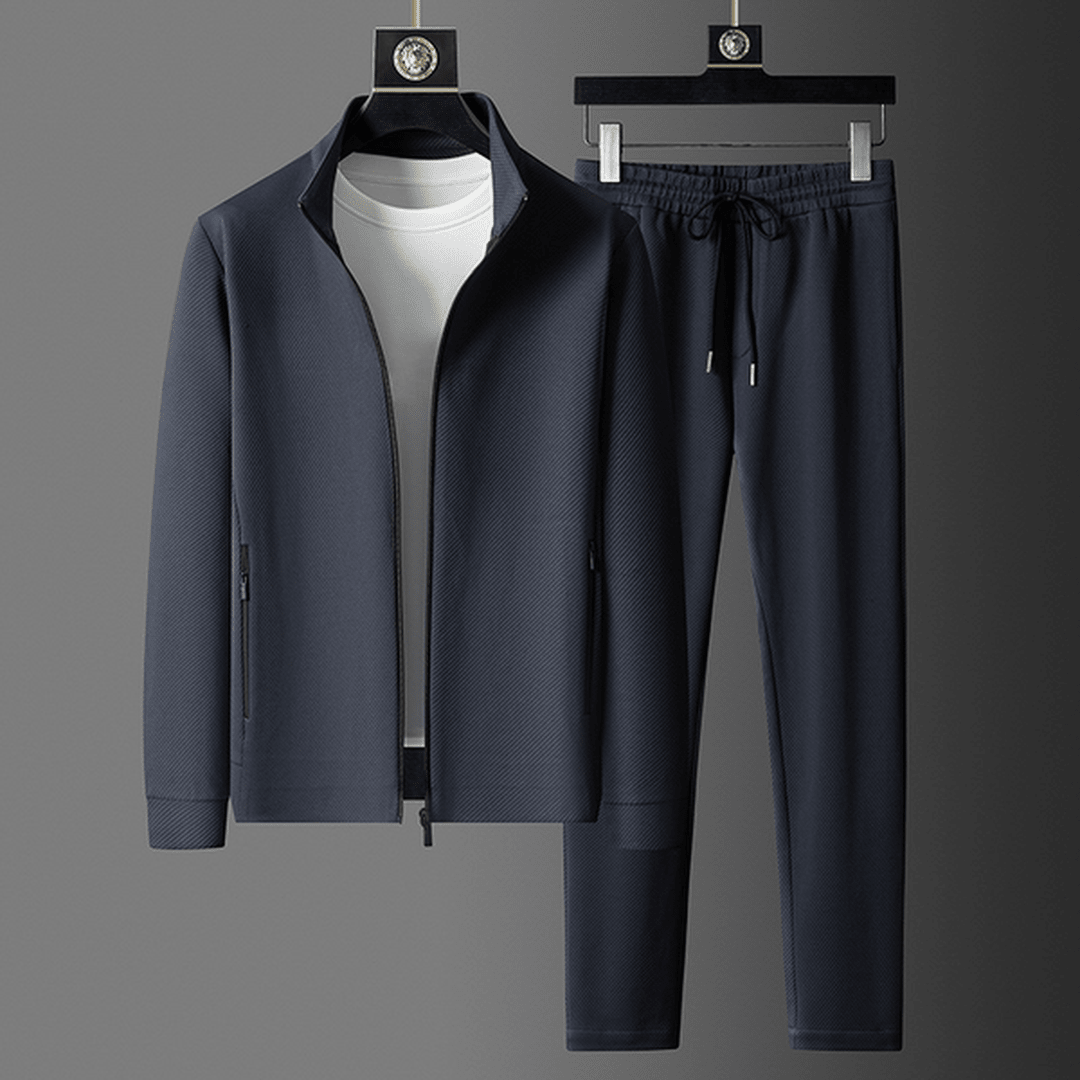Fairbank Two-Piece Tracksuit with Stand-Collar Jacket