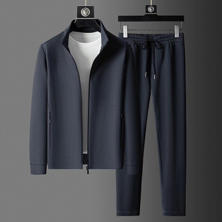 Fairbank Two-Piece Tracksuit with Stand-Collar Jacket
