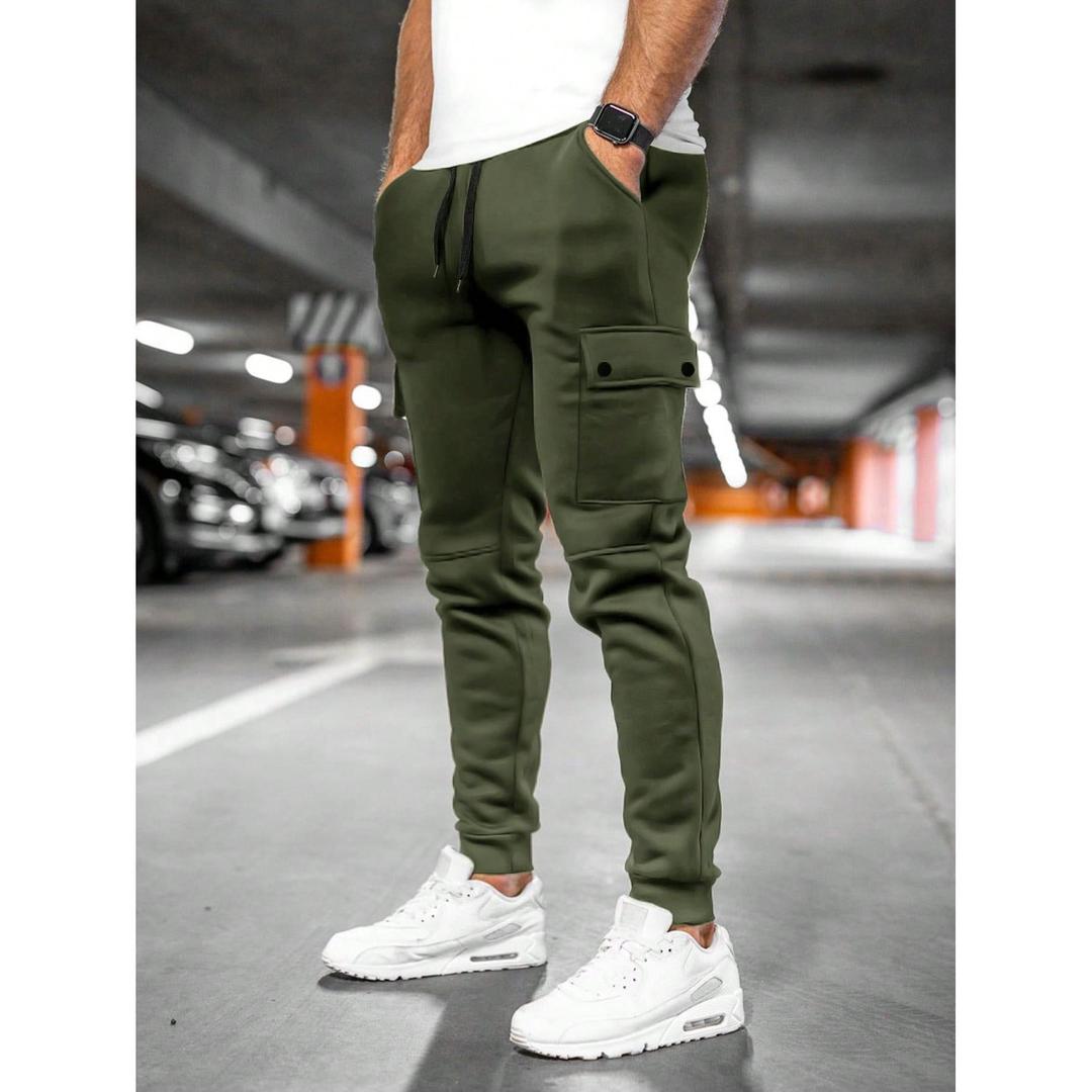 Foster Cropped Joggers with Twist-Flap Pocket