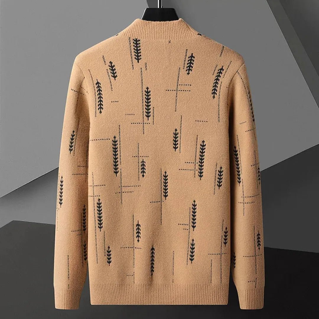 Harrow Knit Cardigan with Heritage Print