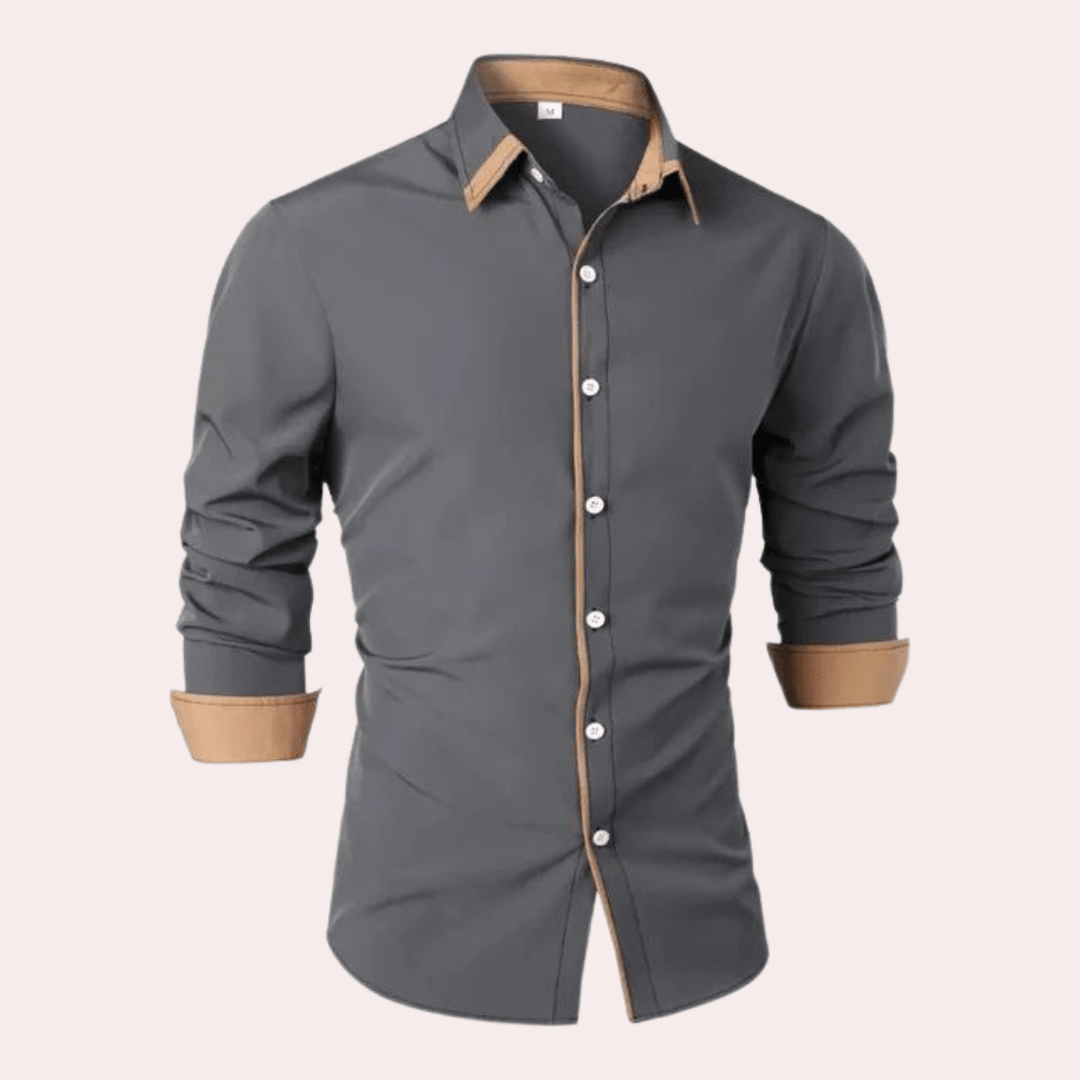 Havering Slim-Fit Shirt with Contrast Trim