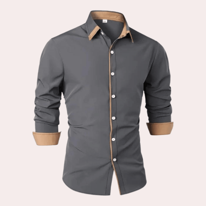 Havering Slim-Fit Shirt with Contrast Trim
