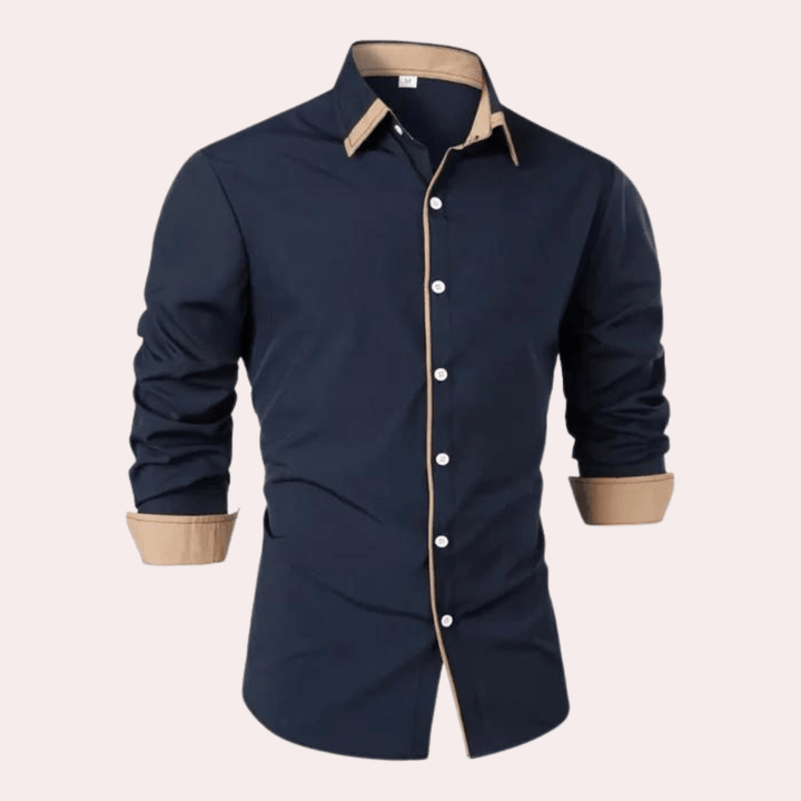 Havering Slim-Fit Shirt with Contrast Trim