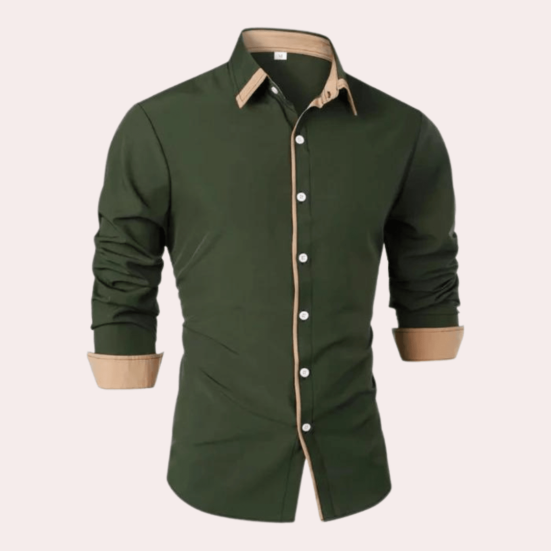 Havering Slim-Fit Shirt with Contrast Trim