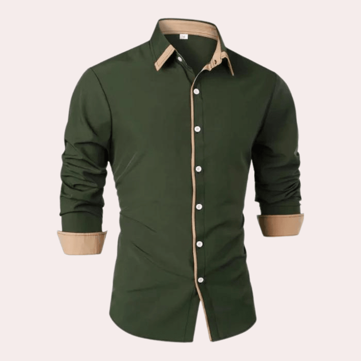 Havering Slim-Fit Shirt with Contrast Trim