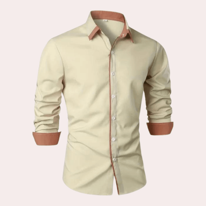 Havering Slim-Fit Shirt with Contrast Trim