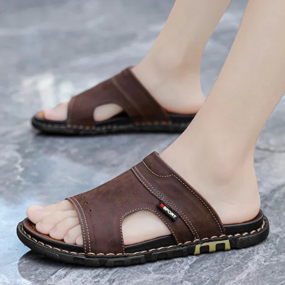 Kael Wide Strap Slide Sandals