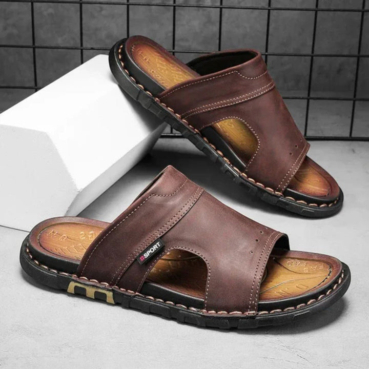 Kael Wide Strap Slide Sandals