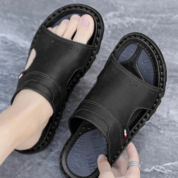 Kael Wide Strap Slide Sandals