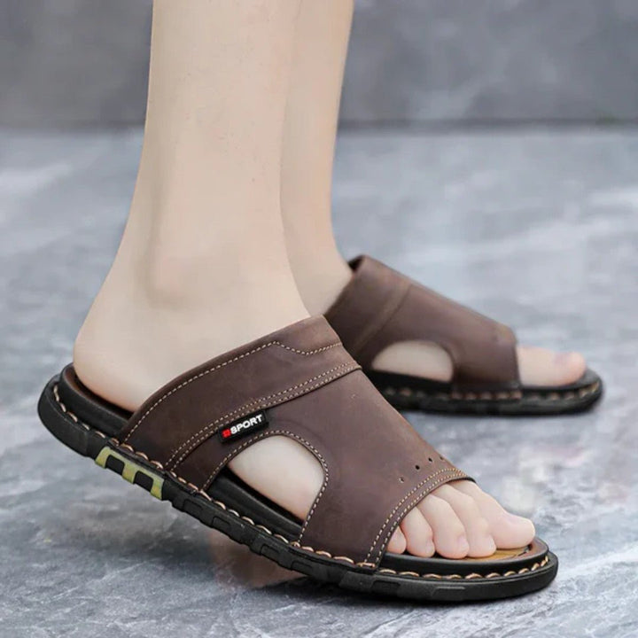 Kael Wide Strap Slide Sandals