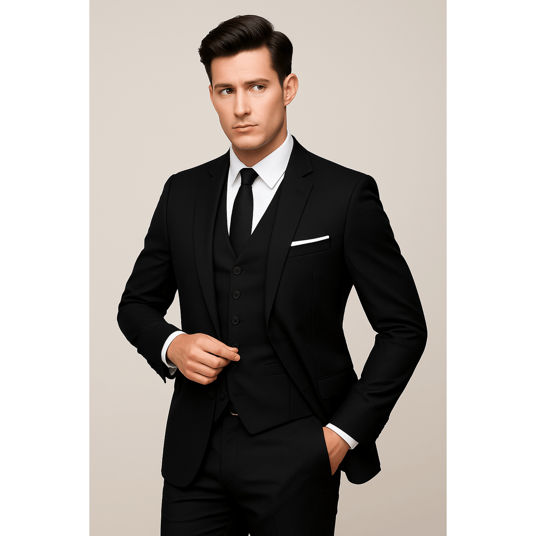 Kelbrook Single-Breasted Three-Piece Slim-Fit Suit