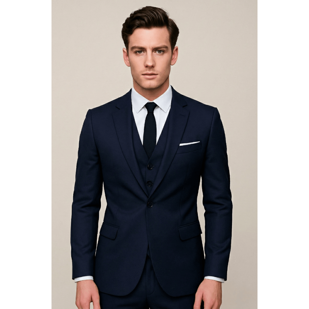 Kelbrook Single-Breasted Three-Piece Slim-Fit Suit
