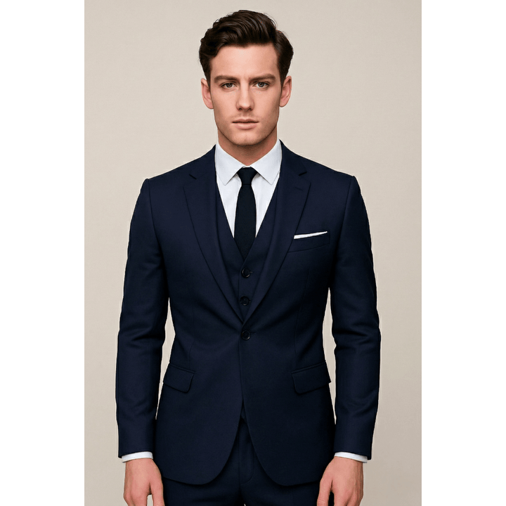 Kelbrook Single-Breasted Three-Piece Slim-Fit Suit