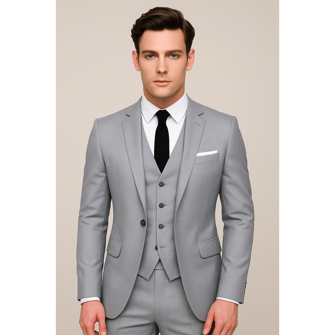 Kelbrook Single-Breasted Three-Piece Slim-Fit Suit