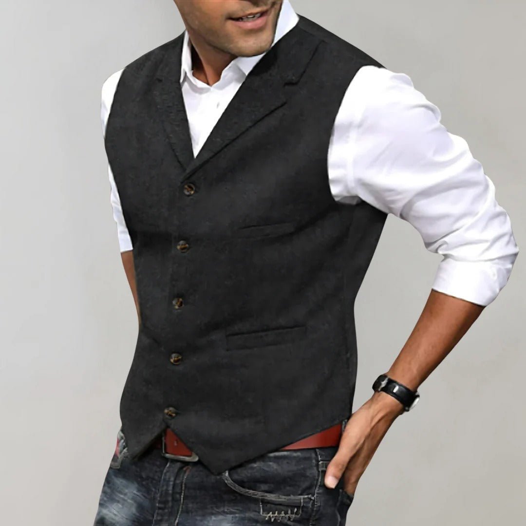 Kensington Herringbone Pattern Vest