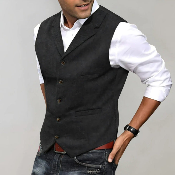 Kensington Herringbone Pattern Vest