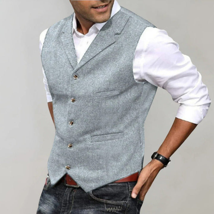 Kensington Herringbone Pattern Vest