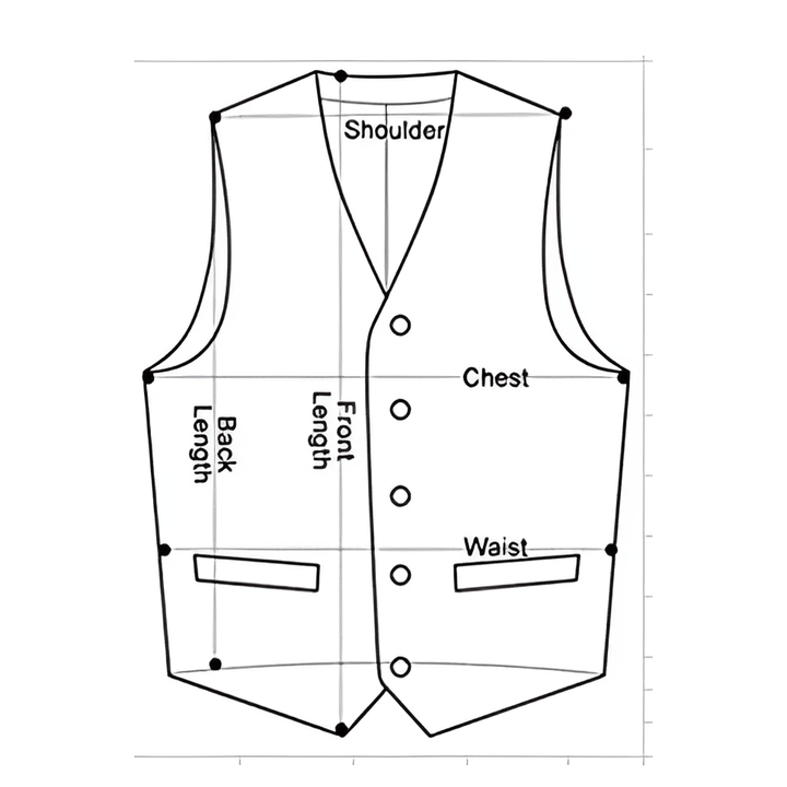 Kensington Herringbone Pattern Vest