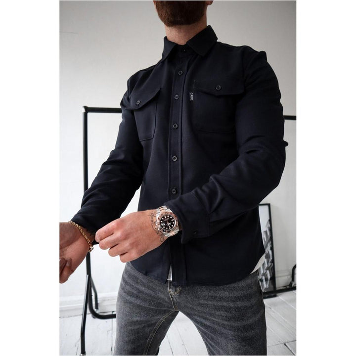 Loxley Cotton Overshirt with Flap Chest Pockets