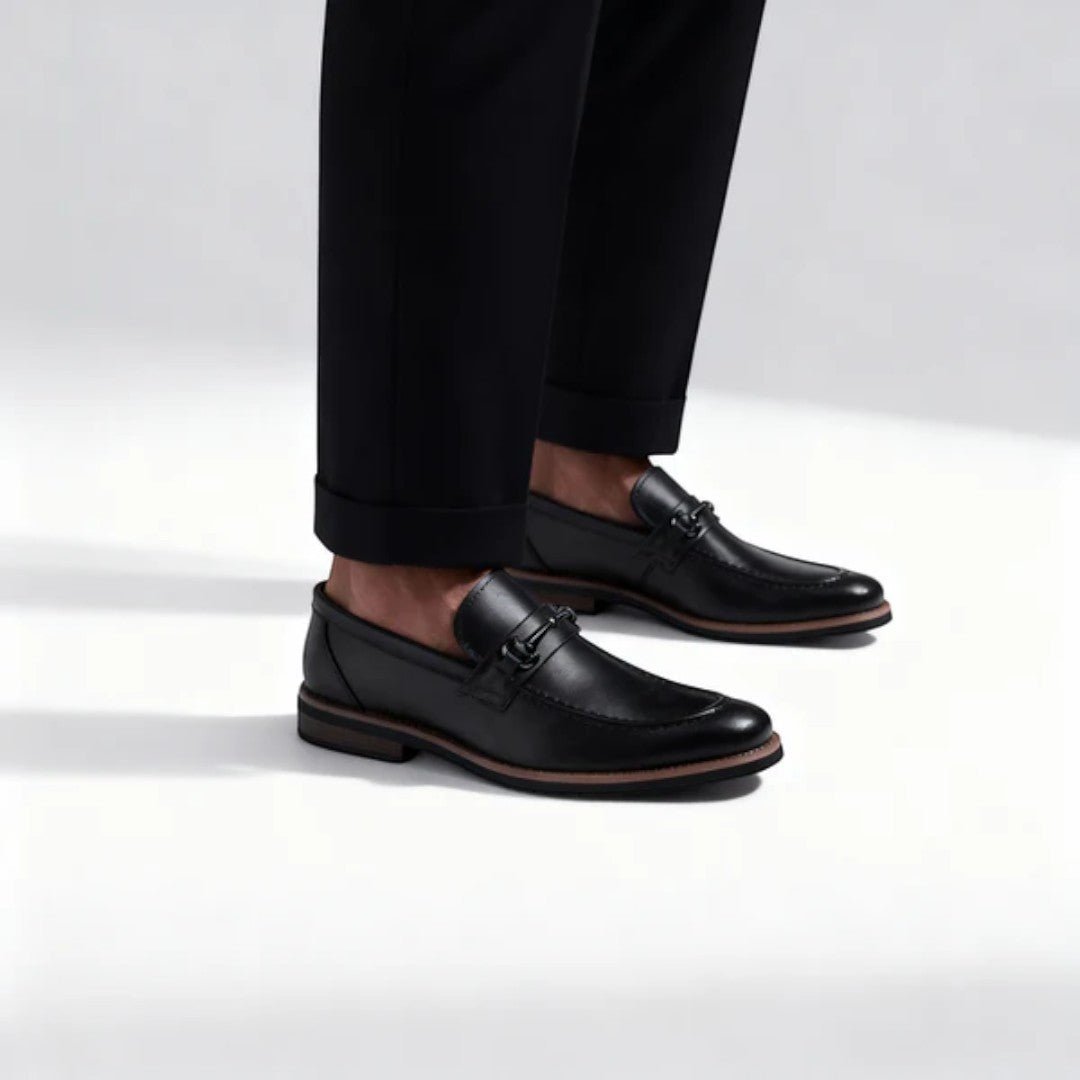 Marlo Bit Detail Leather Loafers