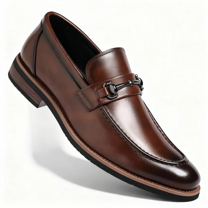 Marlo Bit Detail Leather Loafers