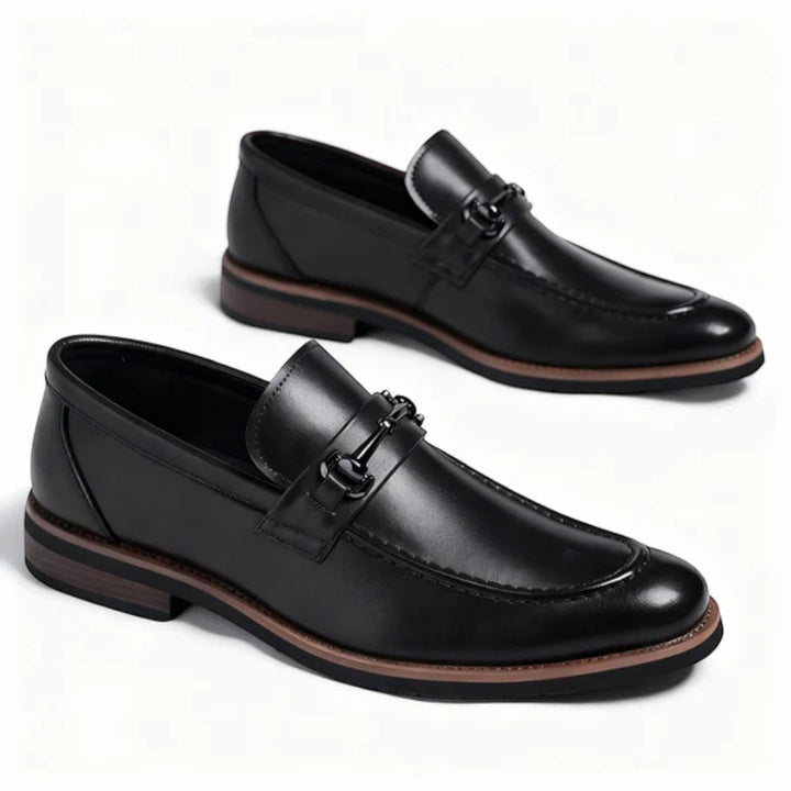 Marlo Bit Detail Leather Loafers