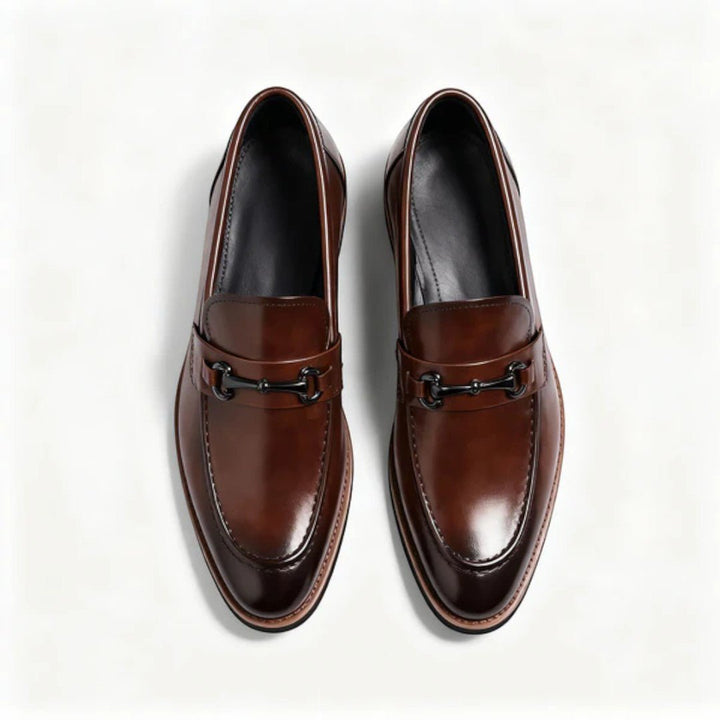 Marlo Bit Detail Leather Loafers