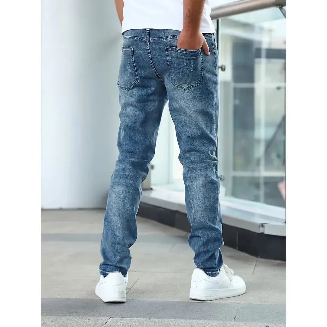 Marlowe Straight-Fit Jeans with Subtle Distressing