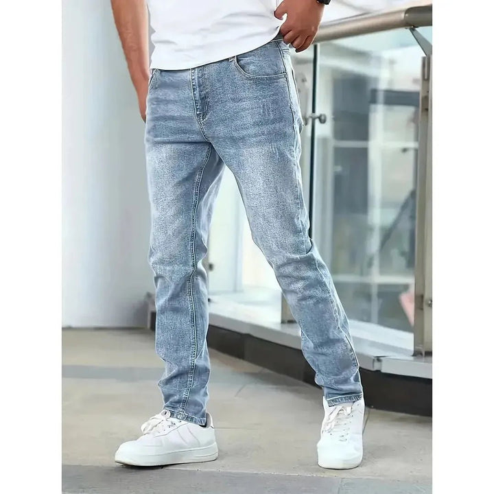 Marlowe Straight-Fit Jeans with Subtle Distressing