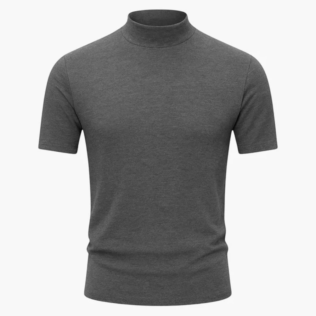 Men’s High Neck Short Sleeve T-Shirt