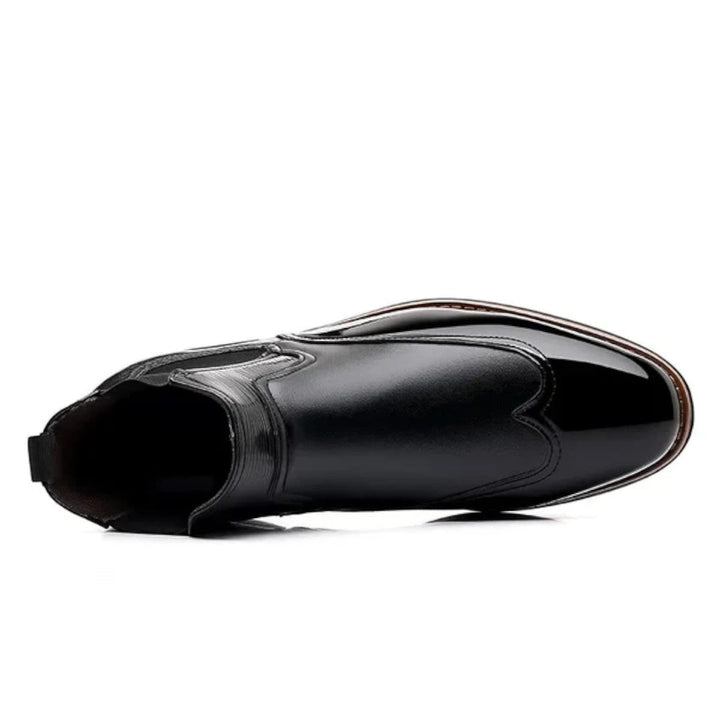 Merrow High-Gloss Chelsea Boots