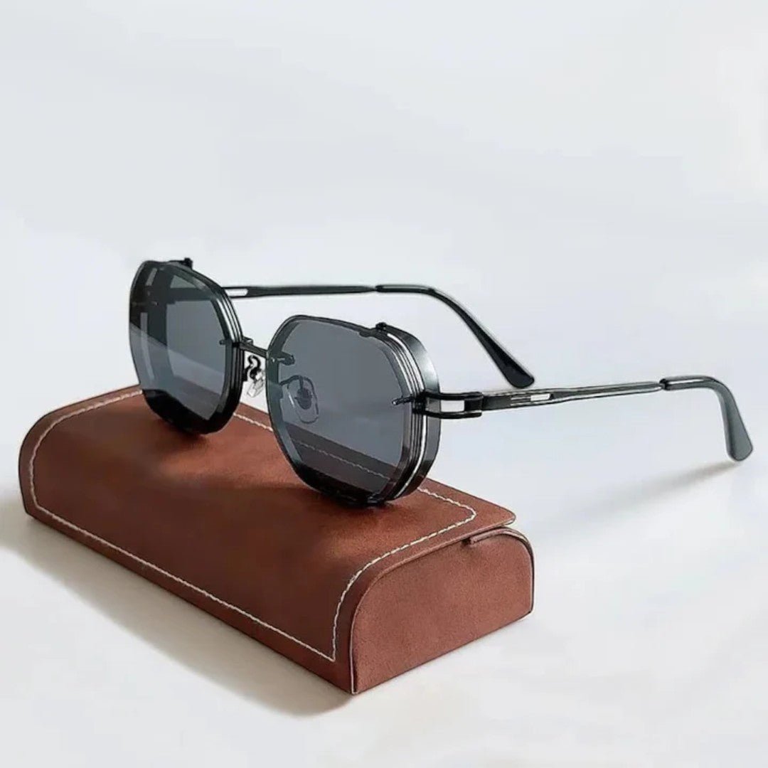 Orlen Geometric Steampunk Sunglasses