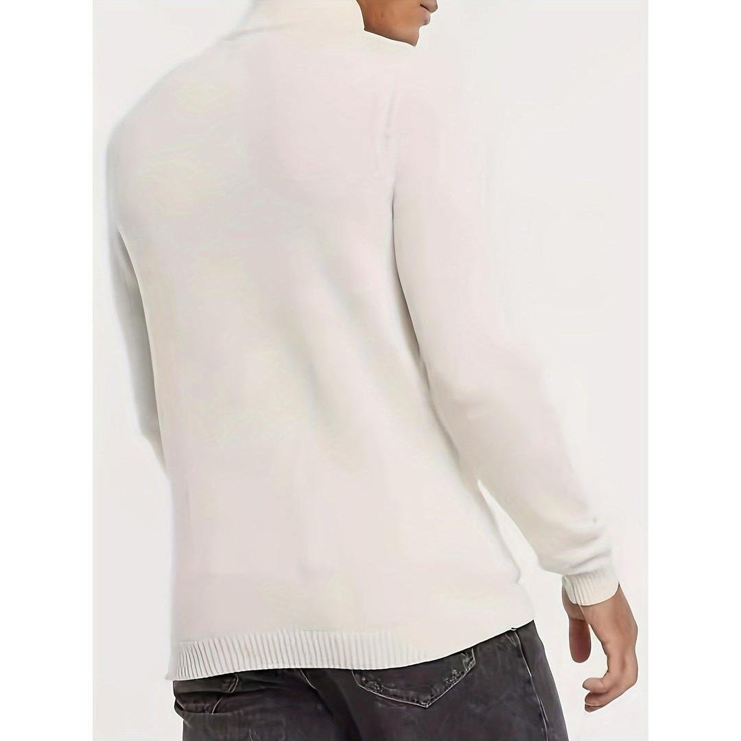 Penhurst Half-Zip Knit Sweater with Funnel Neck