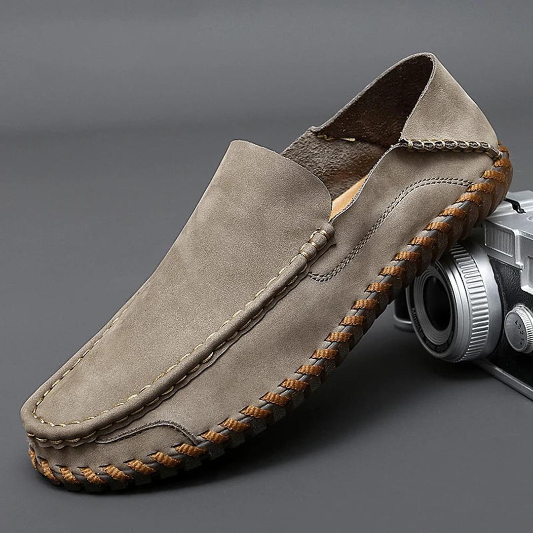 Prescott Leather Loafers with Hand-Finished Stitching