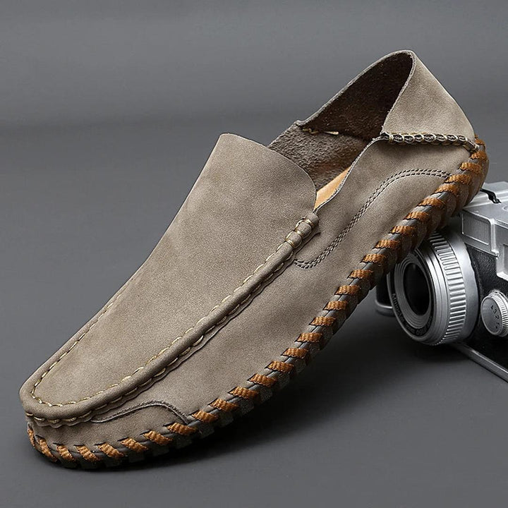 Prescott Leather Loafers with Hand-Finished Stitching