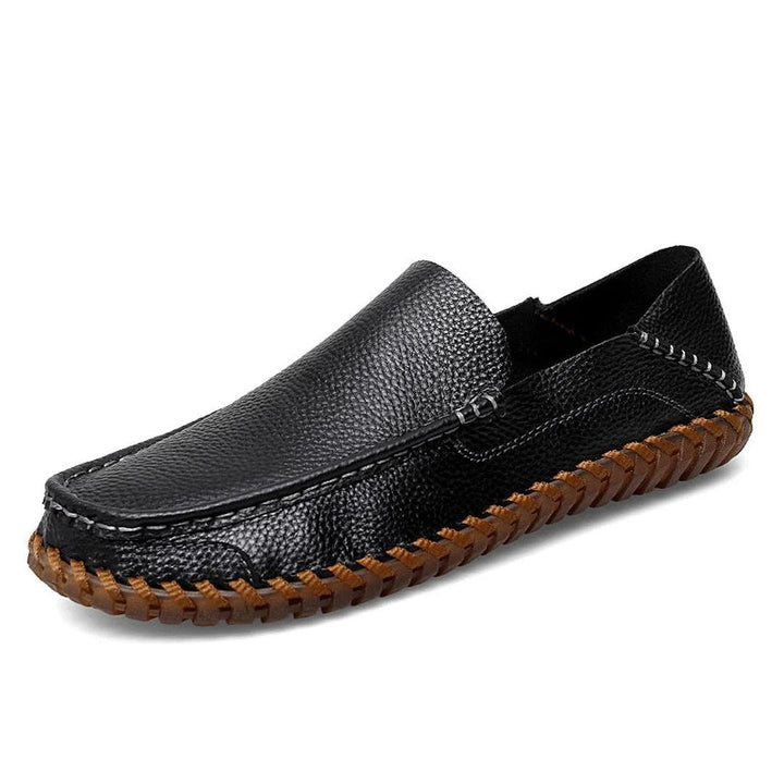 Prescott Leather Loafers with Hand-Finished Stitching