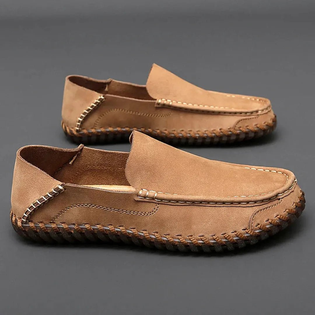 Prescott Leather Loafers with Hand-Finished Stitching