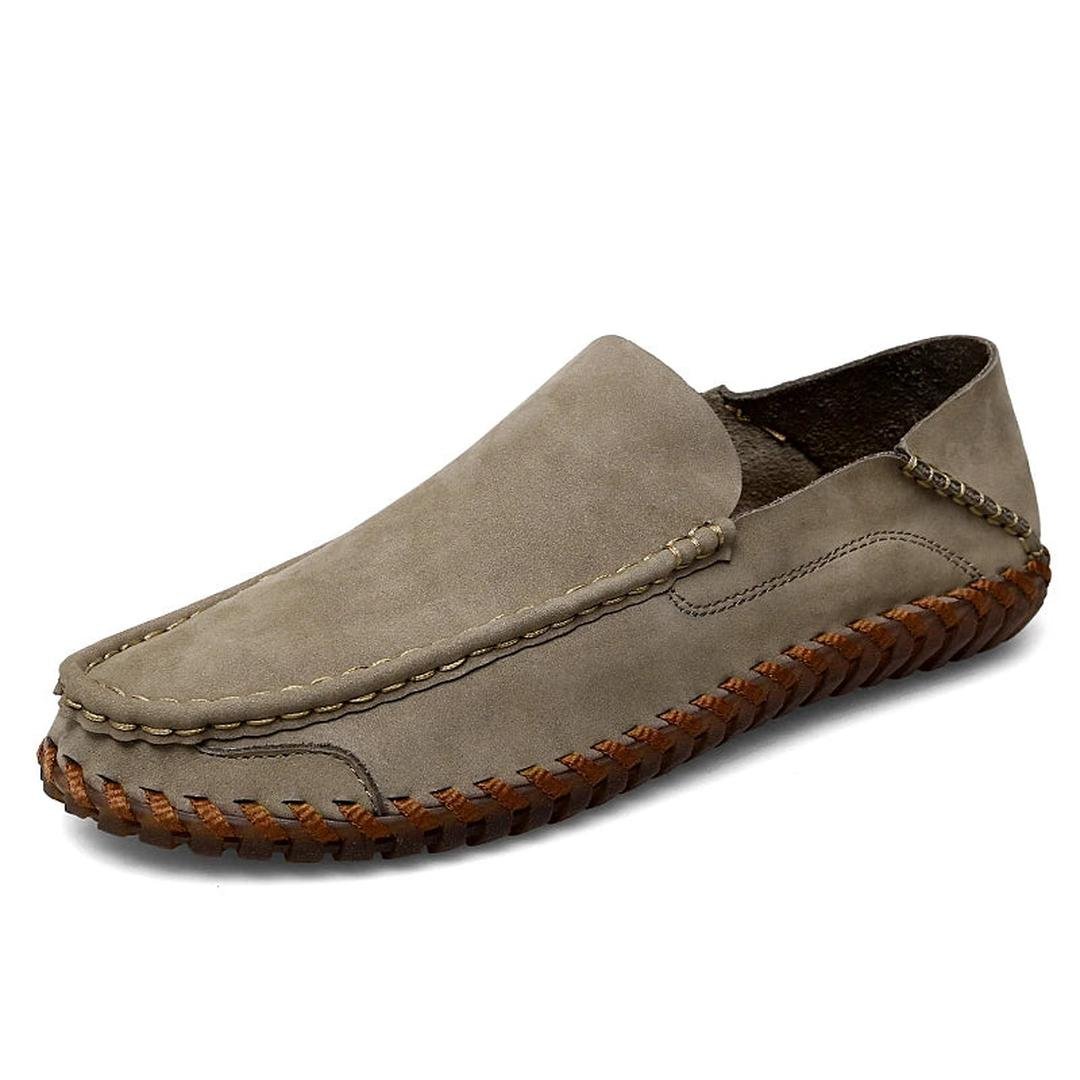 Prescott Leather Loafers with Hand-Finished Stitching