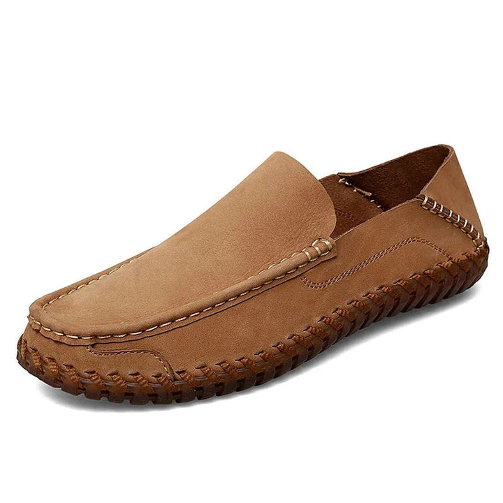 Prescott Leather Loafers with Hand-Finished Stitching