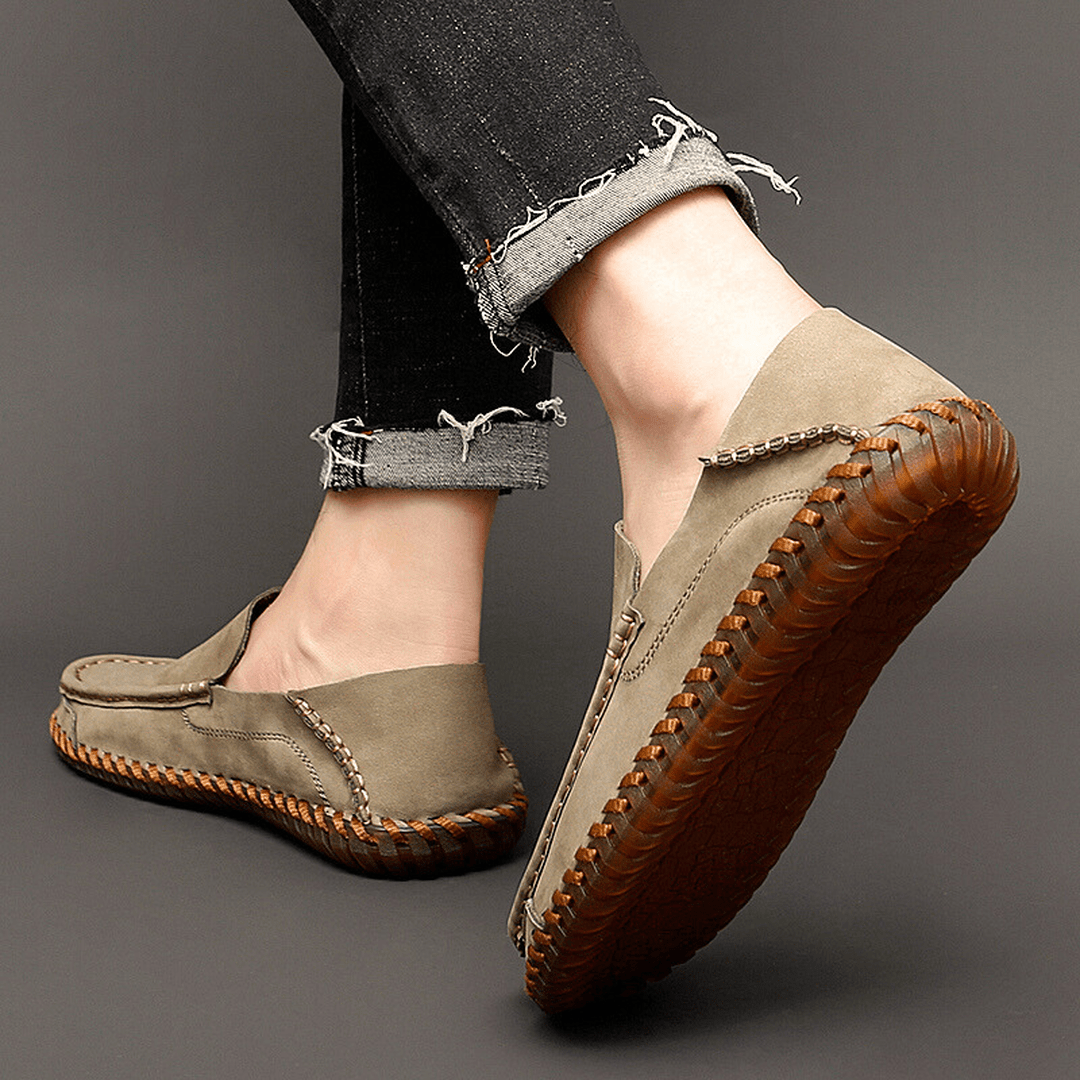 Prescott Leather Loafers with Hand-Finished Stitching